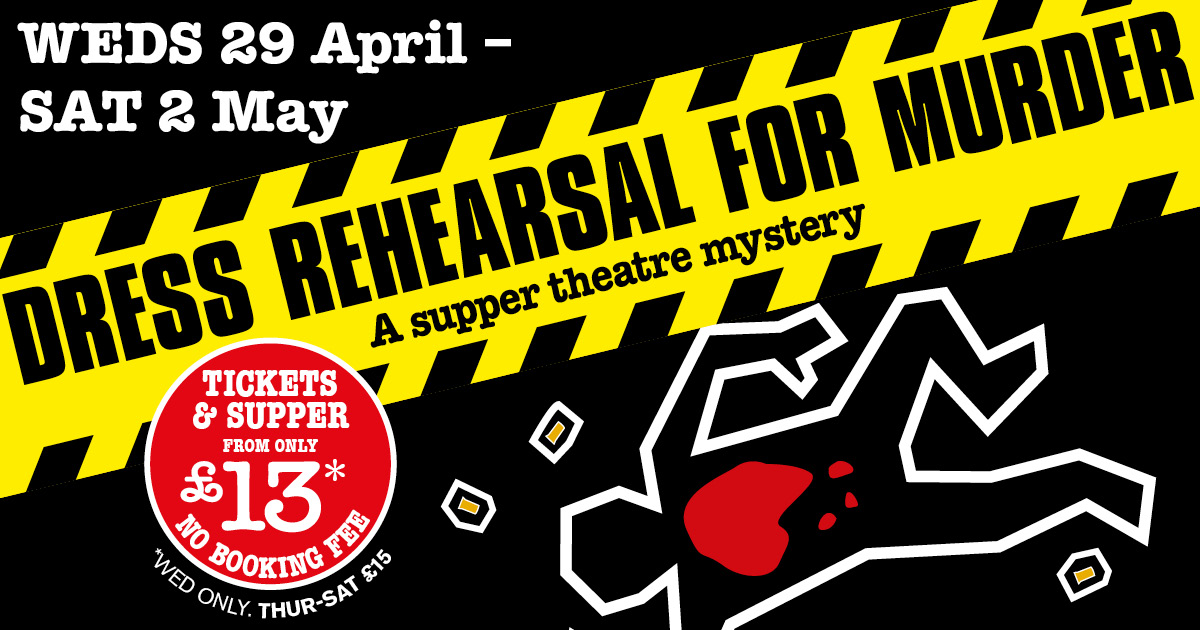 TOADStweets's tweet photo. The 2020 spring show is supper theatre mystery - Dress Rehearsal for Murder. This wonderful evening of TOADS brand entertainment, comes served with a delicious supper, while you enjoy trying to solve this hilarious 'who dunnit'. 
BUY Tickets here: https://t.co/dV7WTCMcDR https://t.co/xewoGcJghr