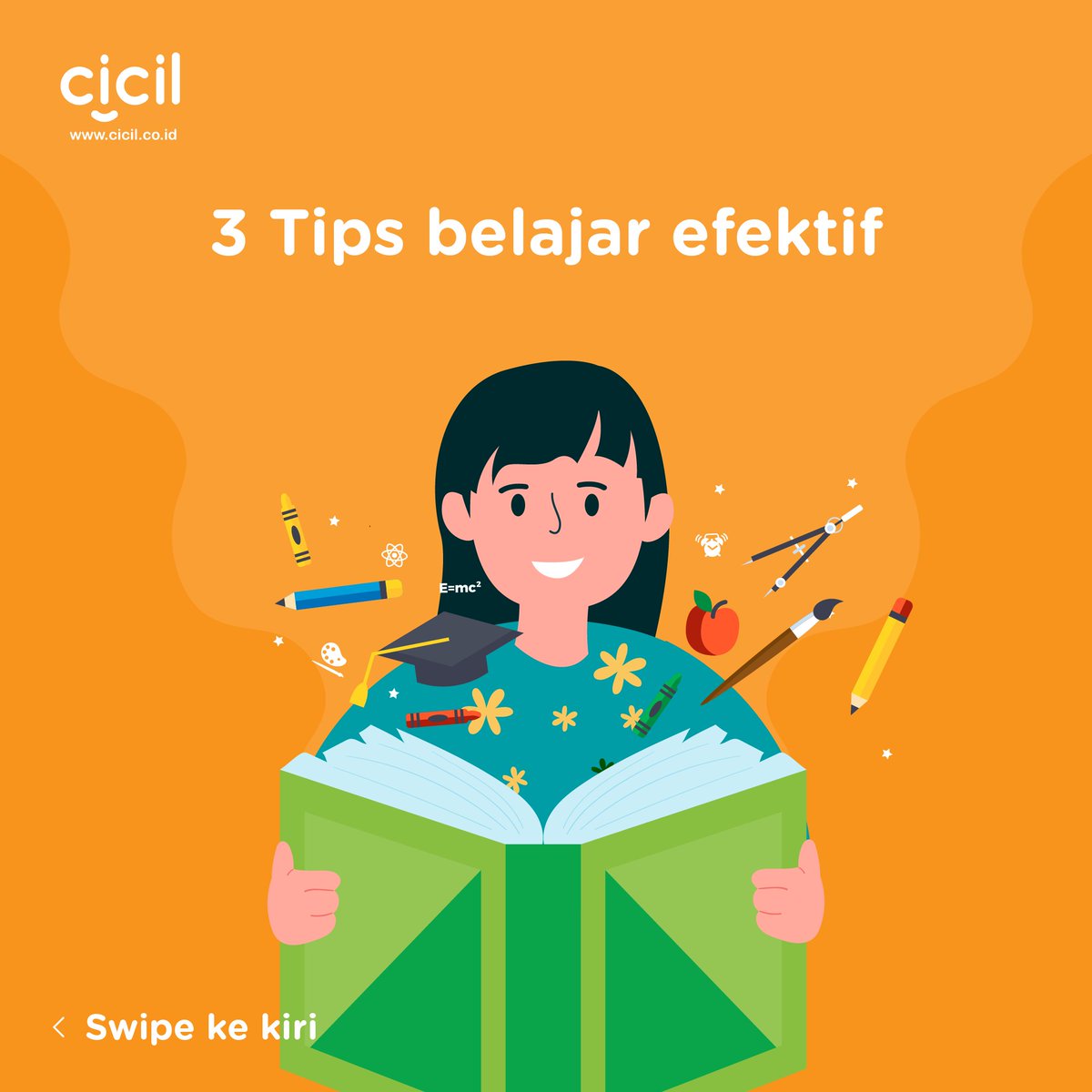cicilcoid's tweet photo. Siapa yang kalo belajar sering gak fokus? Kayanya kamu perlu cari metode yang tepat buat diri kamu, nih! Yuk, ikutin tips dari CICIL aja!
#tipsbelajar #belajarefektif #tipsmahasiswa #tips #infomahasiswa #tipsfokus #ujian #infokuliah #infokampus #tipskuliah https://t.co/jdg8SjFG2b