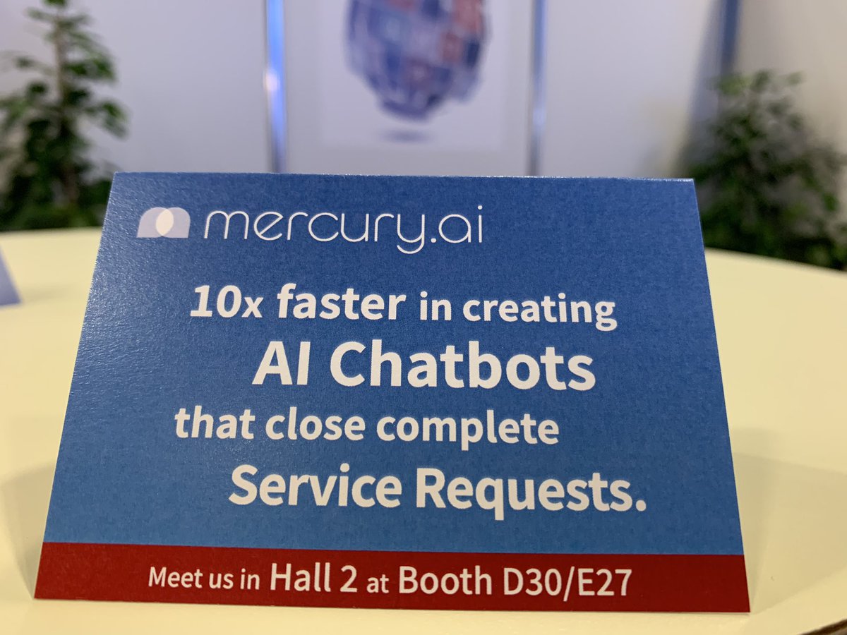 We’re at #CCW2020 giving demos how be 10x faster in creating AI chatbots that close complete service requests. Stop by and say 👋 #chatbots #CustomerService