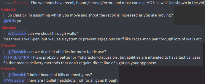 SilasLeaks's tweet photo. Valorant Lead Game Designer "Classick" confirms that the game will have many of the same gameplay mechanics as CS:GO.

(via @Slasher)

#Valorant #ValorantGame #ValorantNews #ProjectA 
@PlayVALORANT https://t.co/TbE3NMCEmq
