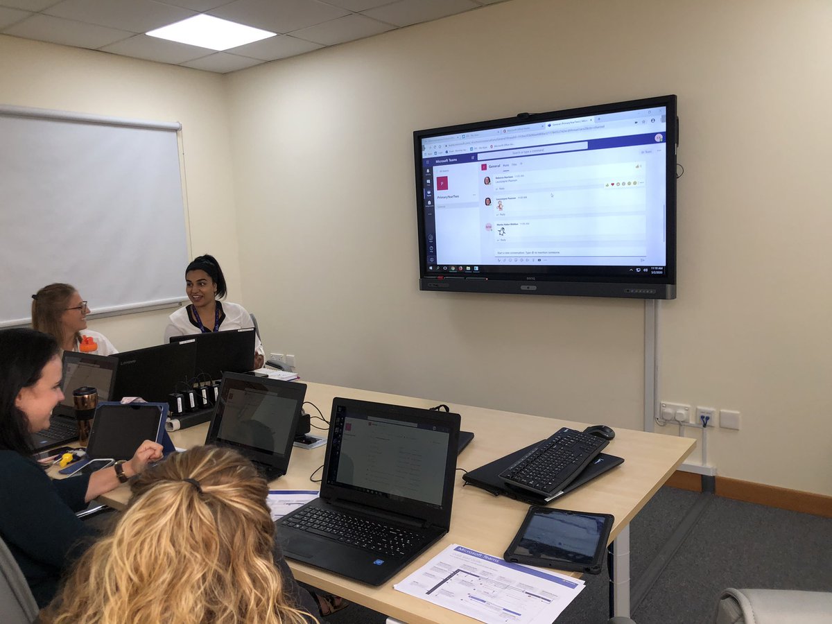 steve_bambury's tweet photo. Iβm in DIS today leading their primary school staff through @MicrosoftTeams training as a preemptive measure in case #coronavirus forces school closures.
Is your school prepared? If you need help, get in touch. #teachuaechat #edtechmena #UAE https://t.co/ESeIoimFc4
