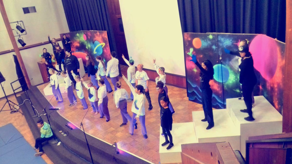 Actors warming up to Save Our Planet! #atheaterforchildren