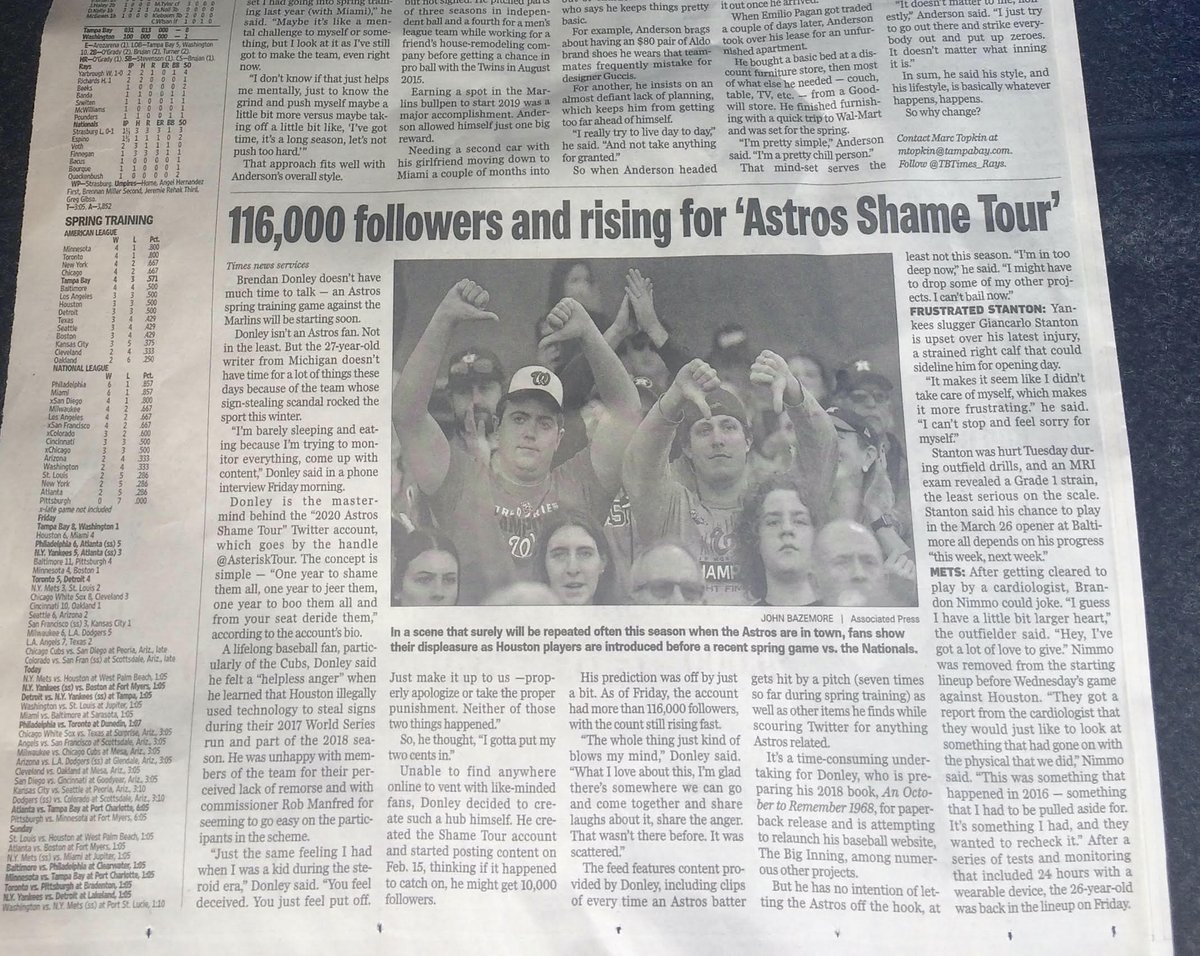 verymlb's tweet photo. Our collective has made it into the national news wires, keep it rolling everybody https://t.co/HsGWfXSnzV