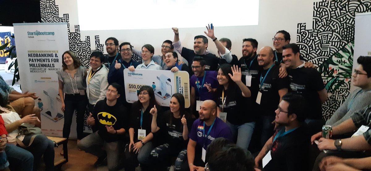 cacoboggino's tweet photo. Felicidades a todos los que participaron del #sbcHack de @sbcFinTech Grandes ideas y proyectos. Muchos personajes talentosos que seguramente formaran parte de las grandes #fintechs del futuro. https://t.co/npwsteNfvU