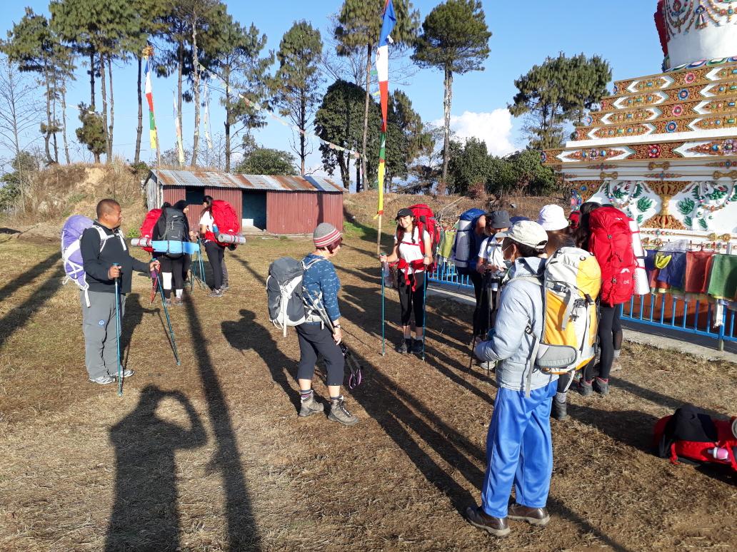 DCDofE's tweet photo. Team 1 ready for day 3 trekking. Very excited. https://t.co/4vF1v4vqFA