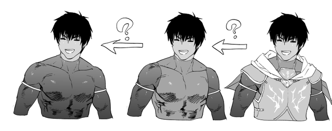 お題箱から「鎧装なし黒ピチインナーオンリーのアーラシュさん」です 