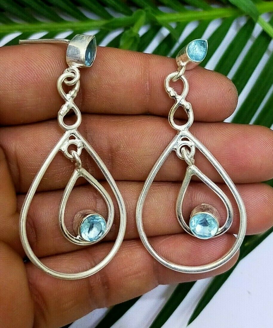 Blue Topaz Earrings
ebay.com/itm/3729655839…

#BlueTopazEarrings #HandmadeSilverEarrings #DangleEarrings #CrystalJewelry
#TwoStoneEarrings #HandmadeSilverEarrings #DesignerEarring #BohoDaintyEarrings
#BlueTopazEarrings #925Sterlingsilver #HealingCrystalEarrings #BlueStoneJewelry