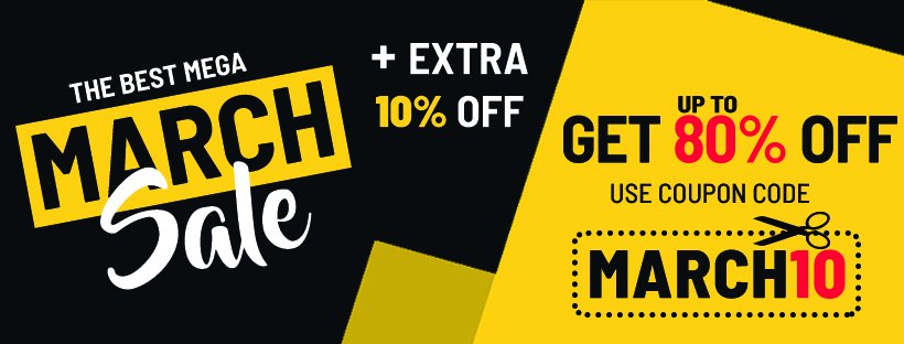 techhark's tweet photo. Mega March Sale Upto 80% Off + Flat 10% Off On Your Shopping : https://t.co/xmdTn2GUUg
Kids Toys, Beauty Products, Facial Kits, Baby Care, Fashion Clothing, Fancy Saree, Sunglasses, Watches for Men &amp; Women. Coupon: MARCH10
#MarchSale #MegaMarchSale #MarchMadnessSale #MarchDeals https://t.co/LLMSqd0x8p