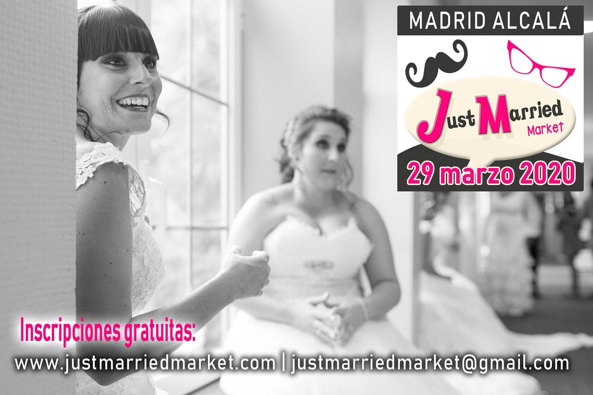 Preparados, listos, ya!!. La cuenta atrás empezó a correr y van quedando menos plazas para "Just Married Market Alcalá". Domingo 29 de marzo de 2020, inscripción gratuita ! 🤩🤩🤩

💥 Inscríbete en ➡️ justmarriedmarket.com/parejas/ 💥

#JustMarriedMarket #FeriaDeBodas #JustMMarket2020