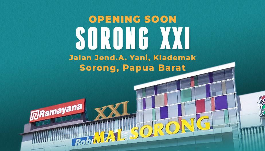 Warga Sorong bersiaplah menyambut Cinema XXI yang akan hadir sebentar lagi 🎉

Wohooo pemanasan dulu nih siapa aja yang udah gak sabar? Mention temanmu yukkk biar gak ketinggalan infonya 👇