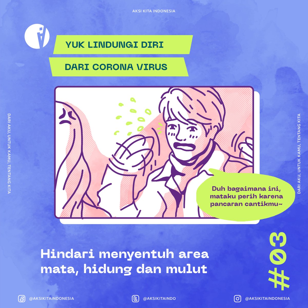 aksikitaindo's tweet photo. @FiersaBesari BREAKING NEWS. Ini dia beberapa tips biar kamu terhindar dari #VirusCorona https://t.co/wNtRP70Bht