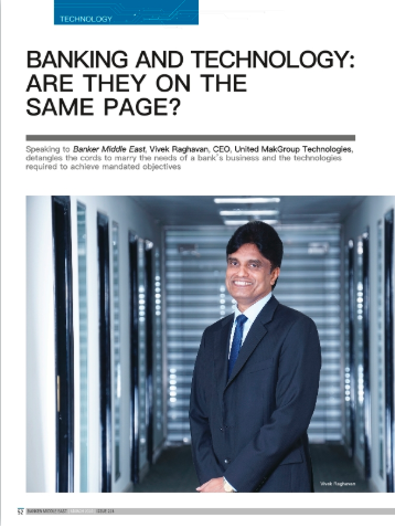 united_mak's tweet photo. See our CEO Vivek Raghavan featured in this interview in Banker Middle East March 2020 issue... get in touch with us today to see how we can help transform your business!
#unitedmakgrouptechnologies #partneredforsuccess #peoplepoweredtechnology #trusted #longterm #BFSI https://t.co/4yjomyeXEx