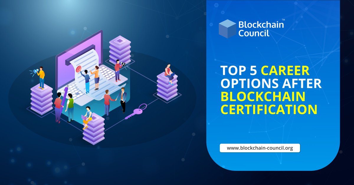 ECarler's tweet image. TOP 5 CAREER OPTIONS AFTER BLOCKCHAIN CERTIFICATION
bit.ly/2PBlW5m

#blockchaincareer #blockchaincertifications #blockchaintechnology #blockchaincommunity #blockchainjob #blockchainexpert #blockchain