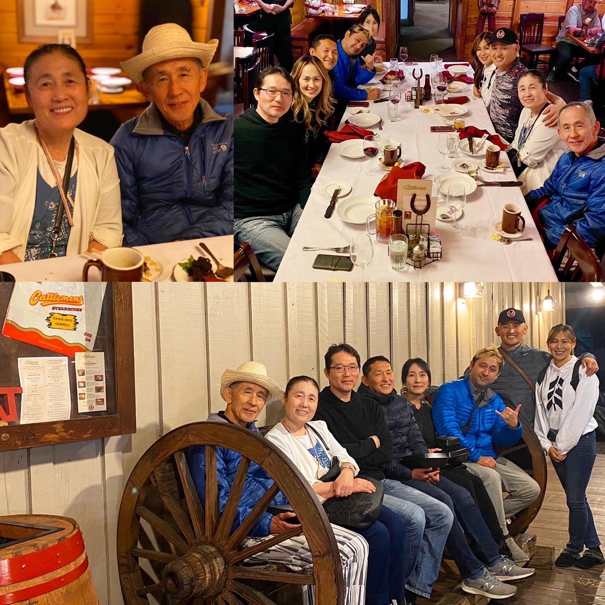 MikuniTaro's tweet photo. This is where I had my first steak in my life (opened since 1968) 🥩 when I moved to America 30+ years ago! We all enjoyed the food and their hospitality tonight! 😋🙏🏻 #Cattlemens #FamilyTime @cattlemens https://t.co/m2umrGMHhP