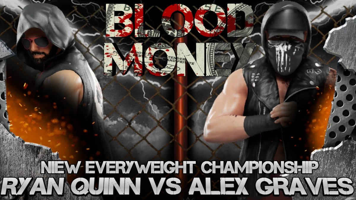 wildfireprow's tweet photo. BREAKING NEWS
@Extreme_Quinn will defend the @NIE_WRESTLING #Everyweight Championship against @TheGravesAlex inside of a STEEL CAGE this Friday at #BloodMoney https://t.co/fN8Q5p8gpP