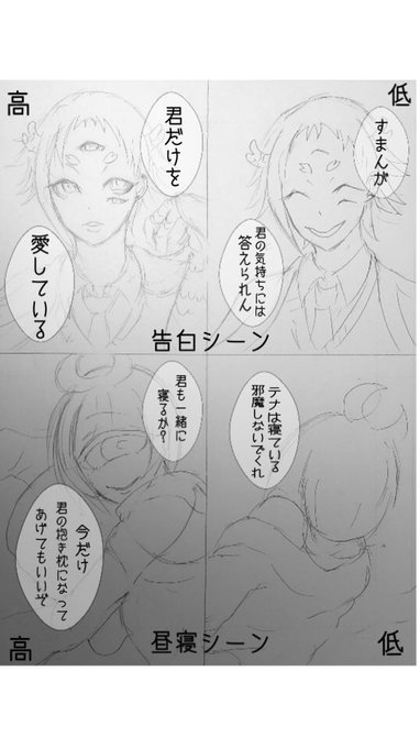 リプで指定されたうちの子が恋愛シュミレーションゲームに出演した時の好感度最低と最高の時の台詞を言う を含むマンガ一覧 ツイコミ 仮