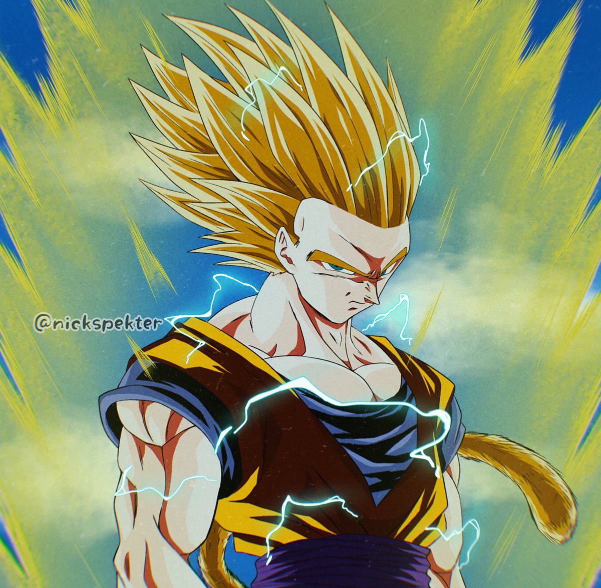 Goku Super Saiyan By: @Nickspekter