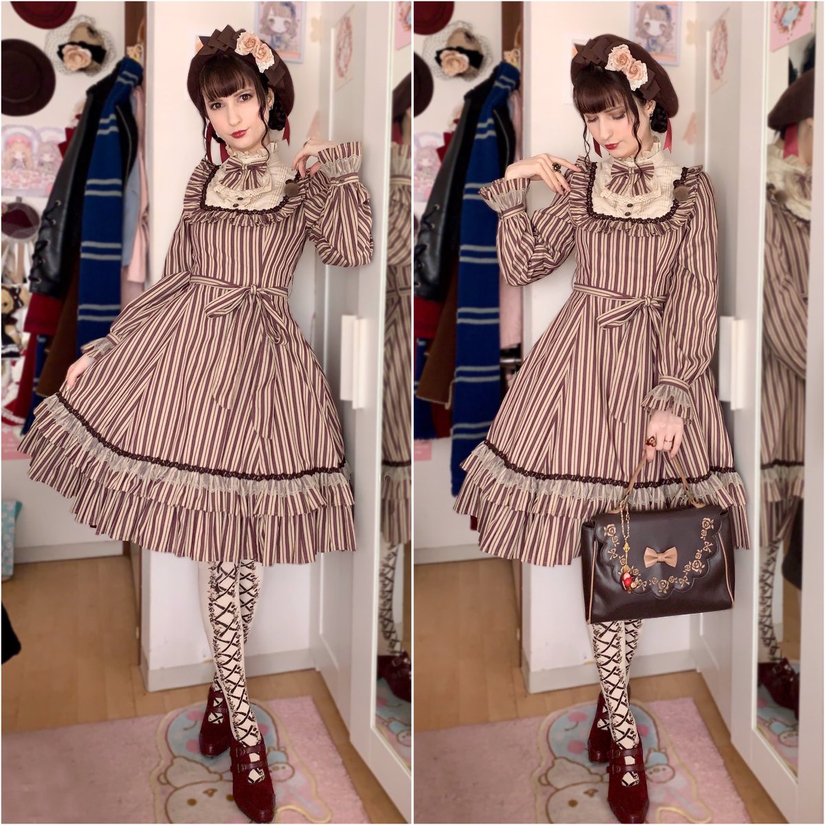 Elle エリー Auf Twitter ロリィタコーデと普段着コーデを晒す クラロリと甘ロリよく着ている ロリィタ以外でeatmeが一番好き