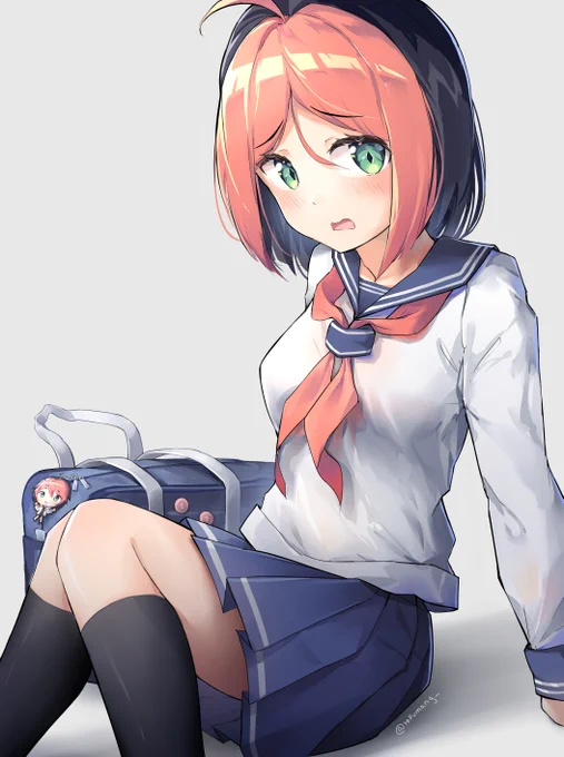 Drew fanart of Pippi as a school girl! 