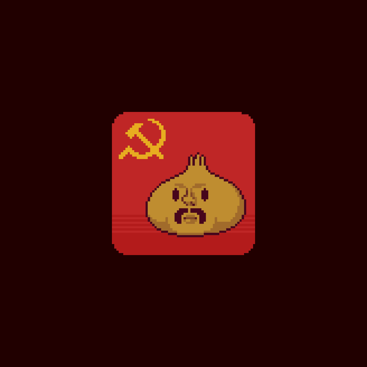 nartobik's tweet photo. you could say it's a....soviet onion
@Pixel_Dailies #onion #pixel_dailies #pixelart https://t.co/tfsC7zjhtF