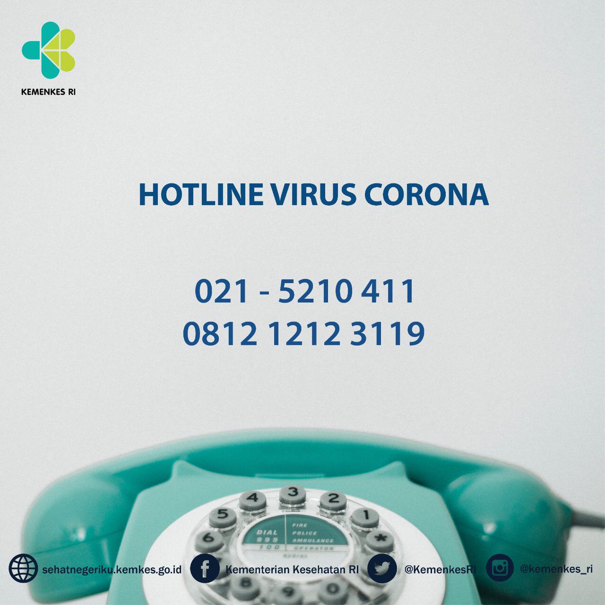 palangmerah's tweet photo. Untuk sahabat PMI yang ingin bertanya tentang informasi mengenai #CoronaVirus dapat langsung menghubungi hotline service @KemenkesRI ya. Tetap tenang dan selalu jaga kesehatan sahabat PMI dengan makan makanan bergizi dan sering cuci tangan pakai sabun #PMISiapBantu https://t.co/rJM2GkiCw6