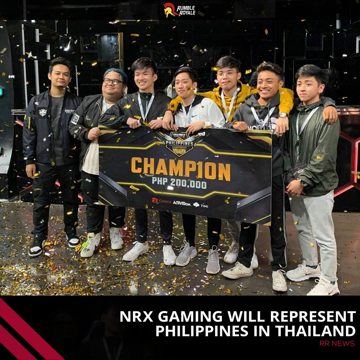 Rumble Royale On Twitter Congratulations Jayzee Kyaaah And Nrxgaming On Winning The Philippines Championship Division Of Garena Callofduty Mobile They Took Home A Prize Of Php200 000 And Will Represent Philippines In