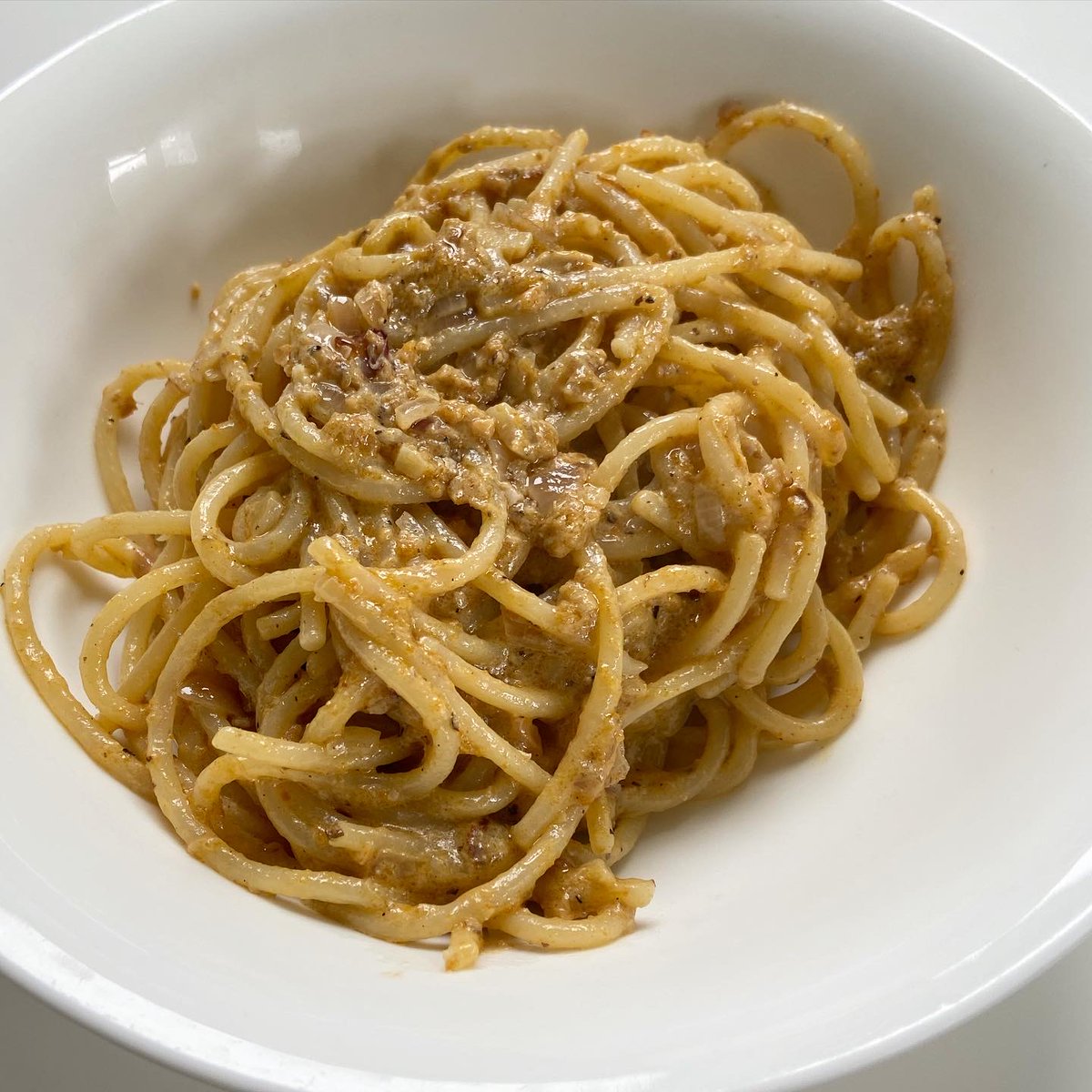 susanjungfood's tweet photo. When making #tabangtalangka #aligue #crabfatpasta the #mostimportantrule is to add more #crabfat than you think you need, then add even more at the end! #TooMuchAligueIsJustEnoughAligue 😄. #thankyou @margaritafores for the aligue! 😘 #crabfatisgoodfat #ihope #uglydelicious https://t.co/wCysQGBdEf