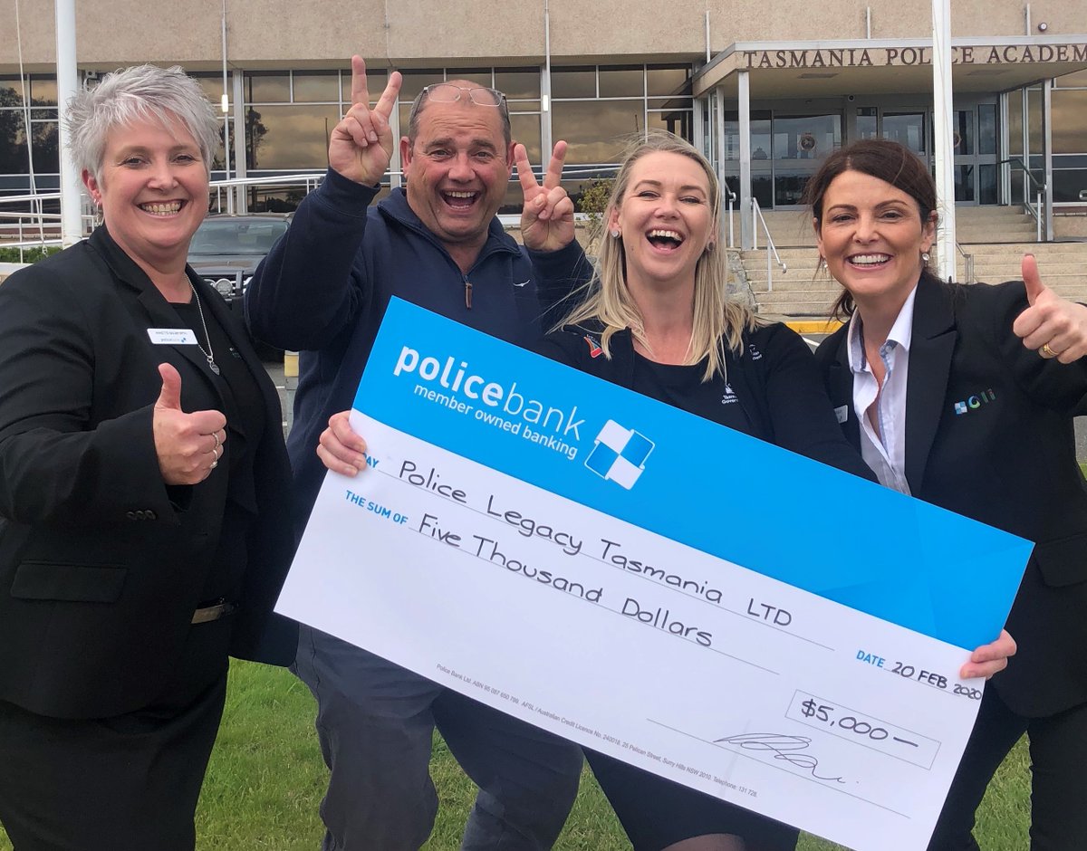 PoliceBankAU's tweet photo. After all your likes, comments and shares during #WeLovePoliceLegacy, we were proud to donate a total of $25,000 to @NSWPoliceLegacy, #AFPLegacy and #PoliceLegacyTasmania!
A big thanks to everyone who got involved, the love for our Police Legacies was well and truly felt! https://t.co/2qHOdiarck