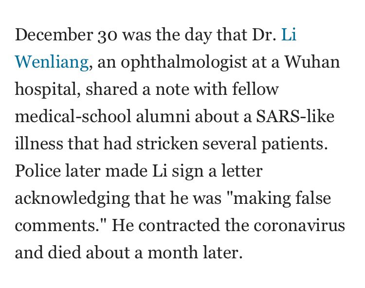An inconsistent timeline of coronavirus cases  https://www.businessinsider.com/wechat-users-posted-coronavirus-before-china-confirmed-cases-2020-2?amp