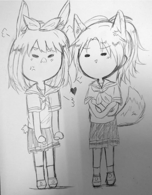 🐇❤️🦊
#なかよし川 