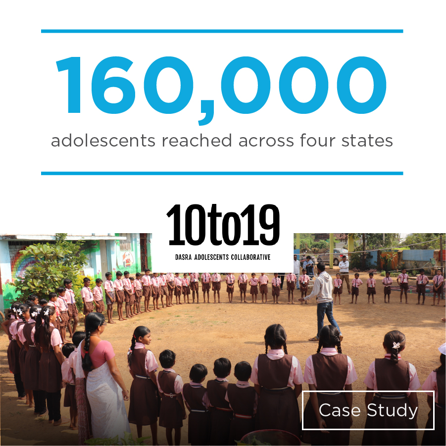 BridgespanGroup's tweet photo. What is the #PowerOfCollaboratives in India? 10to19 (a platform hosted by @dasra) is working with diverse actors to empower adolescents – their goal is to reach 5M young people.
Read the the case study in our new report: https://t.co/dfpTxbnuA2 https://t.co/s7vP8msJ50
