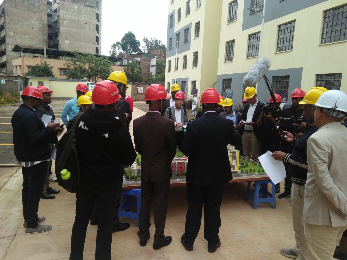 Currently, participants of the #TDD Conference on #Affordablehousingke , Transit Oriented Development and solid waste management are at the Park Road #affordablehousingke project site. #Liveablecitieske