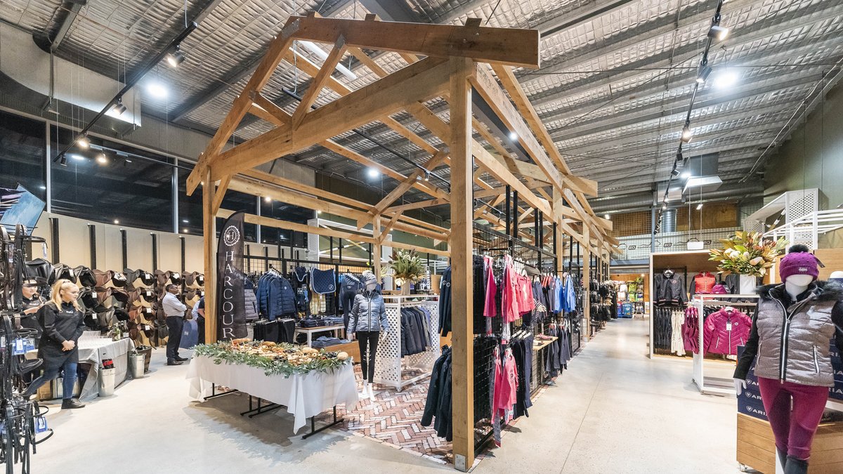 Detail Retail delivered a concept not yet seen in the Equine industry; a dynamic environment to reflect the beauty of the product and create a connection with the customer. Designed around the rider and the horse. Check it out.