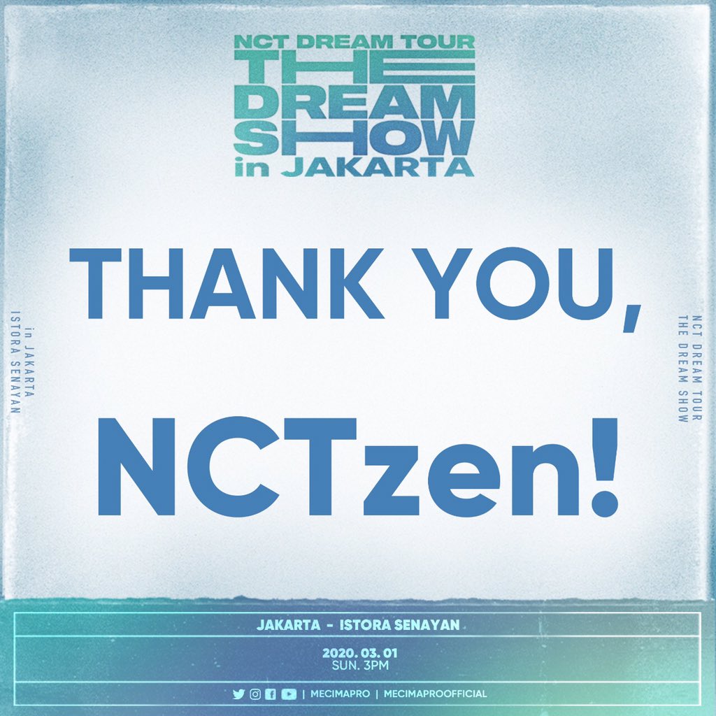 mecimapro's tweet photo. #TheDreamShowInJKT - Thank you NCTzen for coming to the show! We would like to apologize for any mishaps that occurred throughout the event. We will surely learn from these mishaps and deliver you more successful shows in the future. https://t.co/73TEXXmbmc