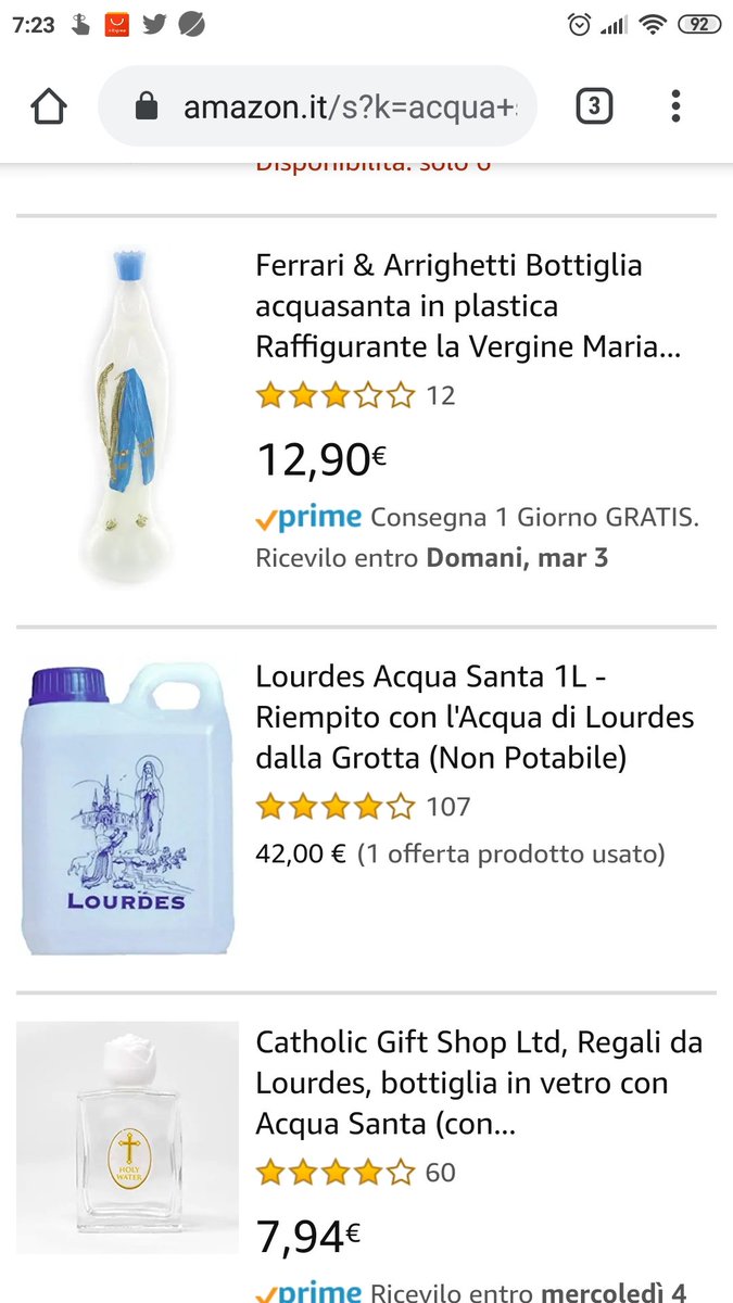 ilmentalismo's tweet photo. Da quando ho scoperto l'acqua di Lourdes a 42.00 euro al litro, non ne posso più fare a meno. 😂 https://t.co/fzuK8T86vN