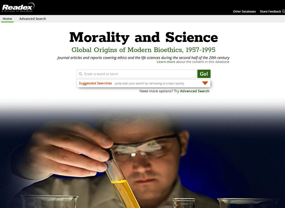 Um Library On Twitter Welcome To Trial Database Morality And Science Global Origins Of Modern Bioethics For More Details Please Link Here Https T Co Khsjo9f9vp Https T Co 8hflqw9dbv