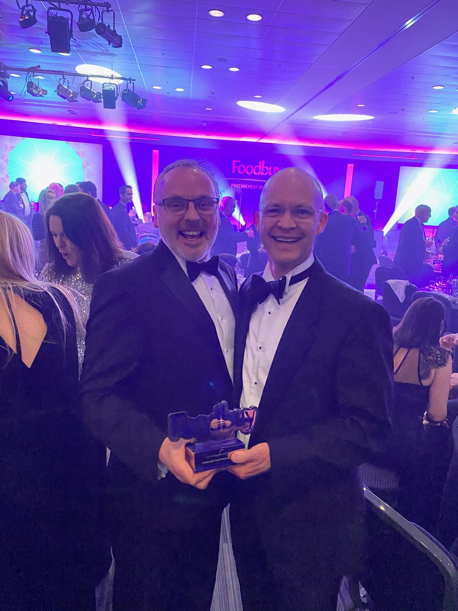 Celebrations all round at CSG today having been named Overall Supplier of the Year by Foodbuy for our work with the Compass Group stores!