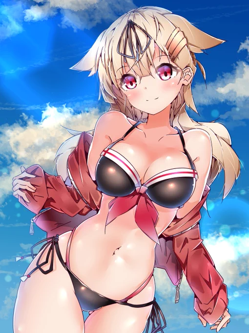 気が早い水着だち 