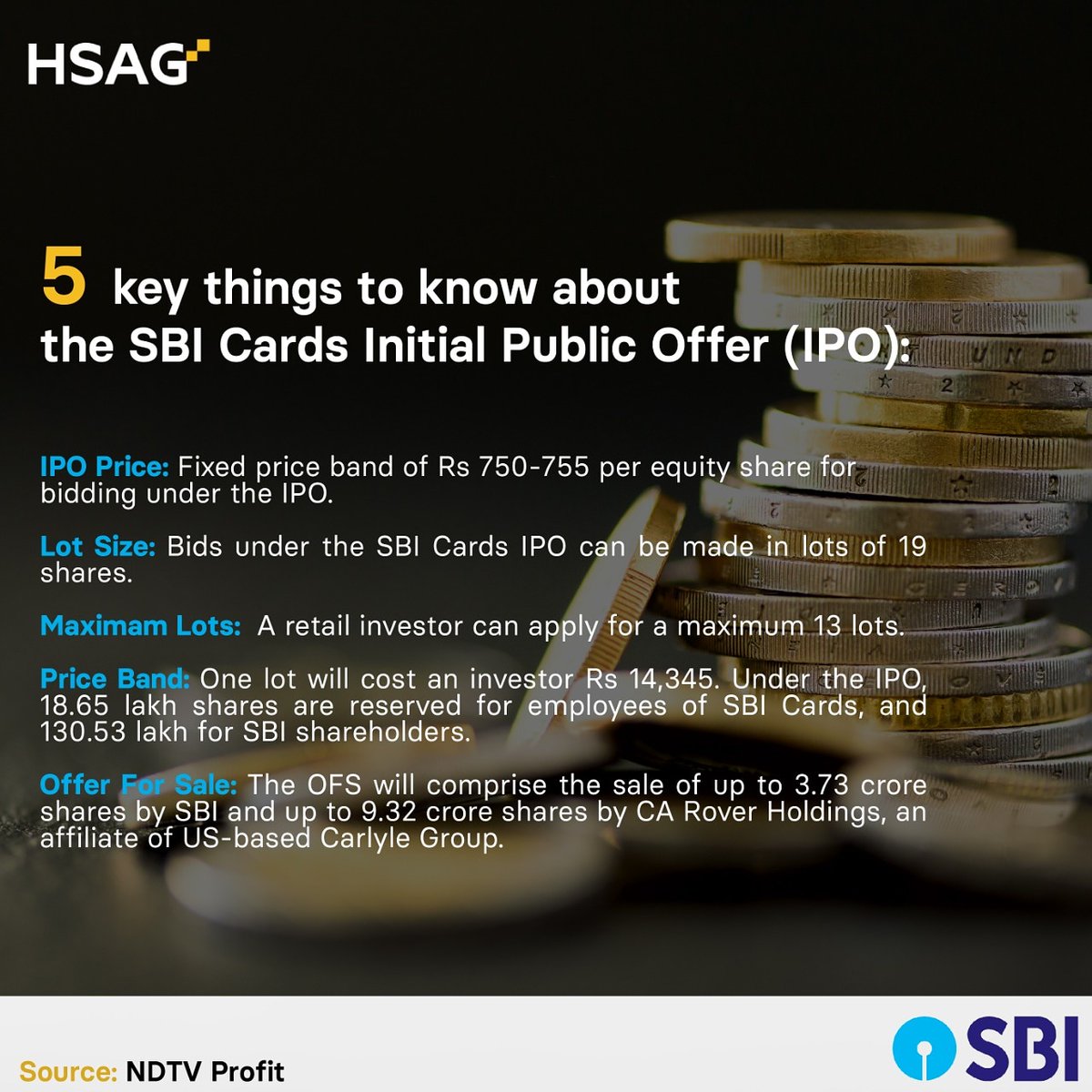 #Updates
SBI Card versus SBI: Experts say IPO a better bet than the Rs 2.7-lakh-cr mcap stock.
.
.
.
#hsag #hsagindia #newage
#sbi #sbipo #sbi2020 #sbiipo #sbibank #ipo #sbicard #share #shareholder #shares #economy #market #investments #invest #retailinvestment #retailinvestors