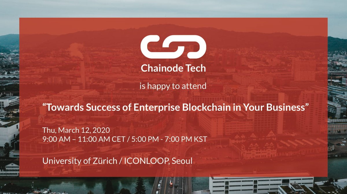 ChainodeTech's tweet image. 1/2 Part of our team will attend a meetup at the University of Zürich, taking place simultaneously in Seoul, South Korea. Representatives of #ICONLOOP such as @joshchoi will also be part of the event, so we are really excited to show our support for #ICONProject on the Swiss side