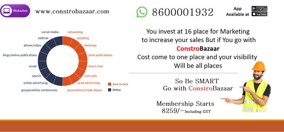 sshruti_11's tweet photo. Selling on Online Marketplaces: Best Platforms for Selling Your Products !!!

So Be SMART Go with ConstroBazaar

Membership Starts
8259/-Including GST

https://t.co/0J8yGMhb95

8600001932 

#constructionmaterials #cemento #cement #flooringsolutions #constrobazaar #buildingdesign https://t.co/5kwx6XywqA