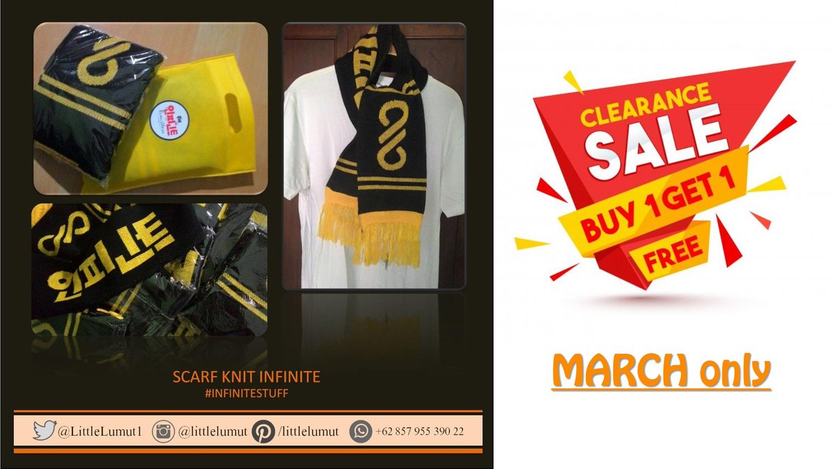 [SCARF] Buy1Get1 Free, Limited Stock! INA Only (IDR 110K)

#KimMyungSoo #KIMSUNGGYU #INFINITE