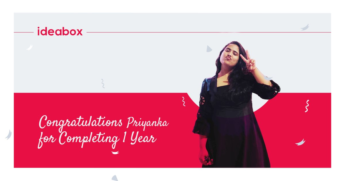 helloideabox's tweet photo. Congratulations @PriynkaHansawat on completing one successful year with IdeaBox! ๐๐คฉ๐คฉ๐
Thank you for all your hard work & for being a wonderful person. Proud of you!! ๐ชโฅ๏ธ
#TeamIdeaBox #Celebrations #CommunityManager #OneYear https://t.co/otHKokE5rA