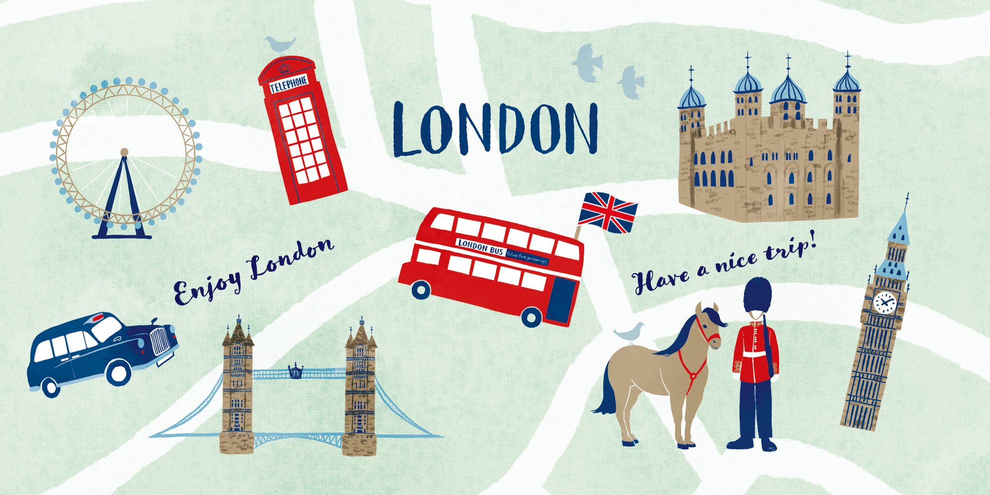 なめきみほ イラストレーター 5月にロンドン旅行に行く予定です 旅行記を描きたいので ちまちまロンドンモチーフ描いています 無事行けますように ロンドン イラストマップ T Co Kxdisjcgxj Twitter