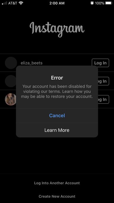 Welp. IG has officially disabled my account. Again. 🙄 https://t.co/sSC64vZxel<a href="/tag/mvsales"class="tags"><span>#mvsales</span></a>