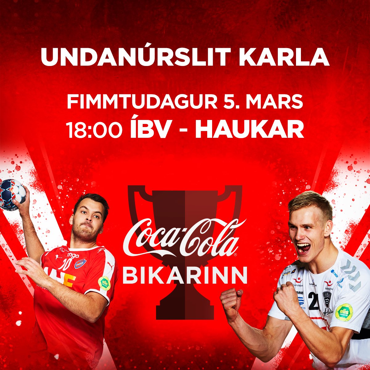 Hægt er að kaupa 🎟 á Final4 á tix.is/is/buyingflow/…  🤾‍♀️🤾🏻‍♂️ Einnig er hægt að kaupa miða á Ásvöllum í vikunni en hægt að kaupa miða milli 10 - 14 og svo 17 - 20 á skrifstofu hkd. Skyldumæting fyrir allt Haukafólk. 🔴Áfram Haukar🔴 #haukarfélagiðmitt #handbolti #cocacolabikarinn