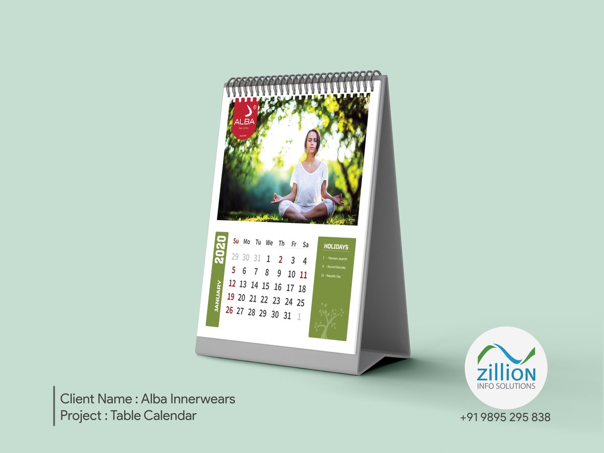 zillioninfosys's tweet photo. Bring a touch of fun and cheer to your workspace with Zillion's variety of calender templates.
For more details about our services,
visit:-https://t.co/eOYWQ16H4I
Contact:-9895295838
_
_
#ZillionInfoSolutions #tablecalender #BrochureDesign #LogoDesigning #Webdesign https://t.co/6PngJG6Jk5
