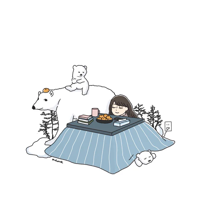 冬の絵 #イラスト 