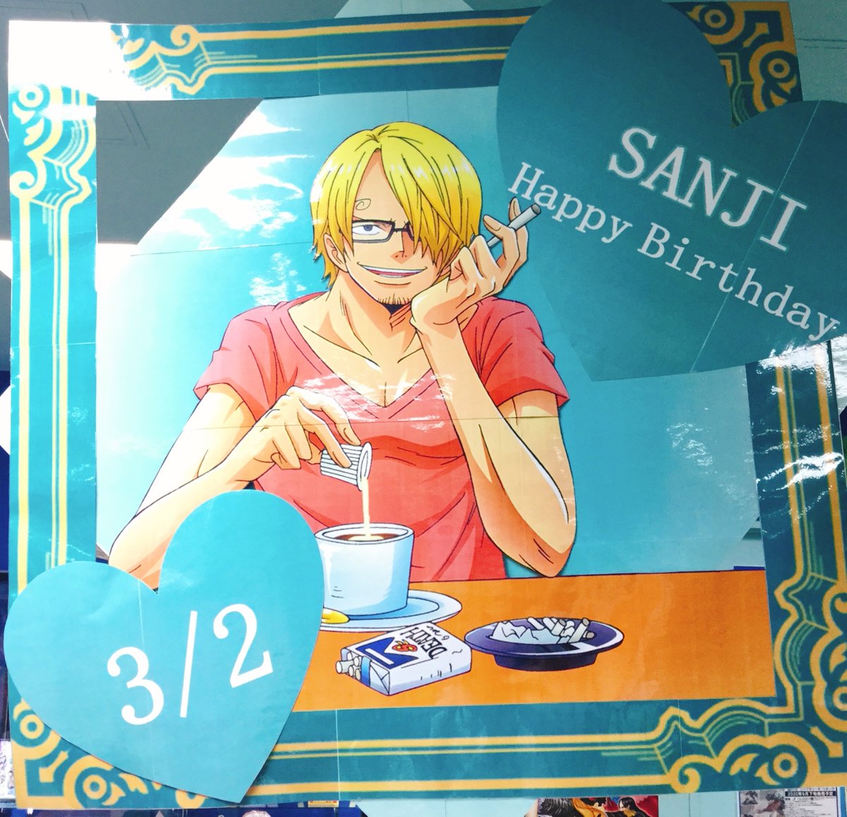 Twitter 上的 One Piece 麦わらストア名古屋店 Happy Birthday 本日3月2日サンジのお誕生日です Onepiece ワンピース サンジ サンジ誕生日おめでとう T Co Vrupkjk3tl Twitter