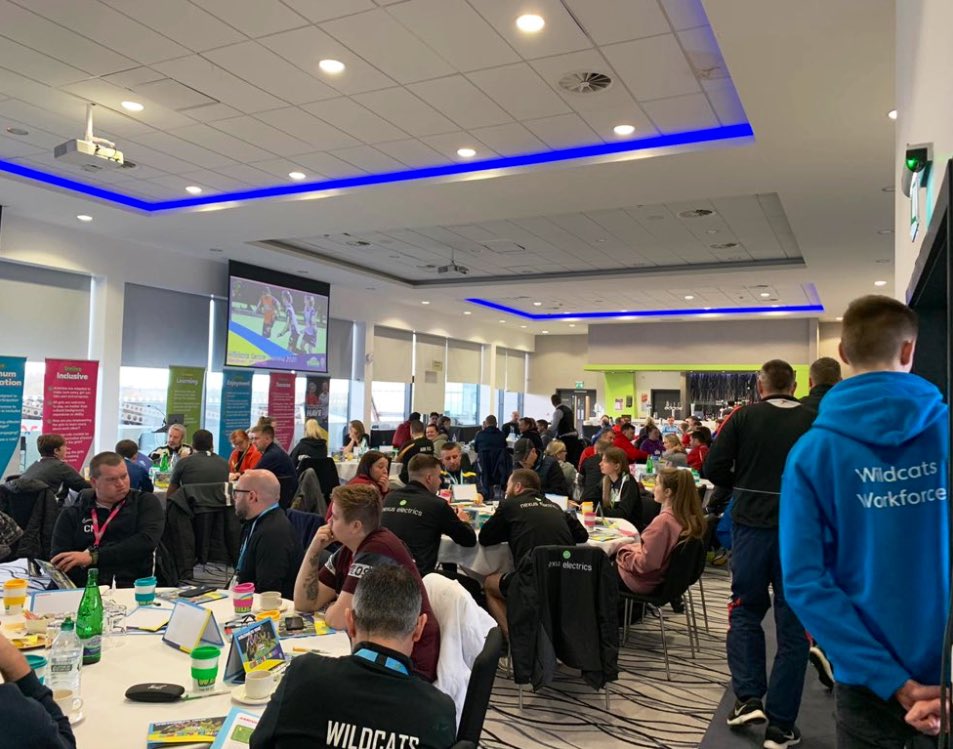 STELEFTLEY's tweet photo. Fantastic couple of events @AJBell_Stadium & @LUFC over the weekend with the #Wildcats Workforce Team delivering #WildcatsTraining Thanks to hundreds of enthusiastic & dedicated coaches, volunteers, wildcats mentors & CFA staff who attended ๐๐ฏ ๐พ โฝ๏ธ https://t.co/FZhRgApzwU